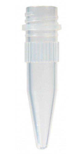Bio Plas 4202SLS Siliconized Microcentrifuge Tube with Conical Screw Cap, 1.5mL, Sterile, Natural, (Pack of 1000)-