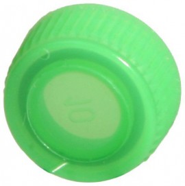 Bio Plas 4220 Screw Cap for Microcentrifuge Tubes, Non Sterile, Green, (Pack of 1000)-