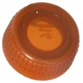 Bio Plas 4224R Screw Cap with O-Ring for Microcentrifuge Tubes, Amber, (Pack of 1000)-