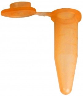 Bio Plas 4321 Flat Top Microcentrifuge Tube, 0.5mL, Orange, (Pack of 500)-