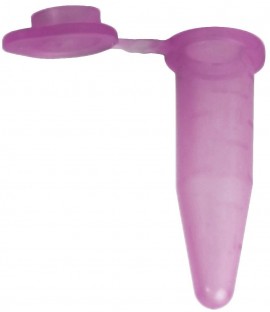 Bio Plas 4322 Flat Top Microcentrifuge Tube, 0.5mL, Lavender, (Pack of 500)-