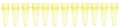 Bio Plas 5020-3 Thin Wall Micro Tube, 12 Tubes/Strip, 0.2mL, Yellow, (Pack of 100)-