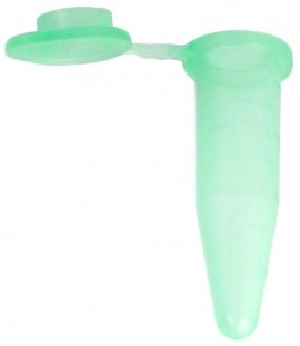 Bio Plas 5050-5 Thin Wall Micro Tube with attached Cap, 0.5mL, Green, (Pack of 1000)-