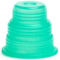 Bio Plas 8365 Hexa Flex Safety Caps for Blood Collection and Culture Tubes, Green, (Pack of 500)-