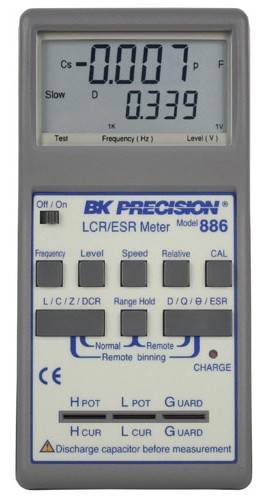 B&amp;amp;K Precision 886-220V Synthesized In-Circuit LCR/ESR Meter with 100kHz Test Frequency-