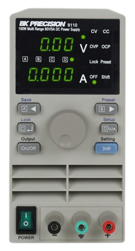B&amp;K Precision 9110 100 W Multi Range Power Supply, 60 V, 5 A DC-