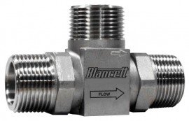Blancett 1100 Turbine Flow Meter, 60 to 600 gpm, 3&amp;quot; grooved end-