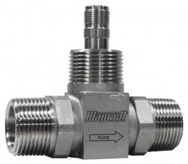 Blancett 1100 Turbine Flow Meter with 1&amp;quot; male BSPP end connections, 0.6 to 3 gpm, &amp;frac38;&amp;quot;-