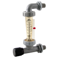 Blue-White F-44330LK-8 K-Series In-Line-Mount Flowmeter with Hastelloy Guide Rod, 3 to 30GPH, 1/2in Male NPT-