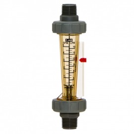 Blue-White F-44376L-8 Flow Meter, 1/2", in-line, 0.2-2.0 Gpm Water-
