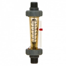 Blue-White F-44750L-12 Flow Meter, 3/4", in-line, 1.0-10 Gpm Water-
