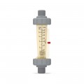 Blue-White F-44750L-8 Standard Series In-Line-Mount Flowmeter with 316 SS guide rod, 1 to 10 GPM, 1/2" male NPT-