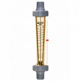 Blue-White F-45376L-6 Flow Meter, 3/8", in-line, 0.2-2.0 Gpm Water-