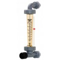 Blue-White F-45500LK-8 K-Series In-Line-Mount Flowmeter with Hastelloy Guide Rod, 0.5 to 5GPM, 1/2in Female NPT-