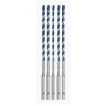 Bosch HCBG0405T BlueGranite Turbo Carbide Hammer Drill Bits, &lt;sup&gt;3&lt;/sup&gt;&amp;frasl;&lt;sub&gt;16&lt;/sub&gt; x 6&amp;quot;, 5-piece-