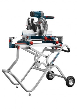 Bosch T4B Gravity-Rise Miter Saw Stand with wheels, 16'-