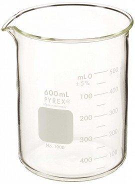 Branson 000-140-004 Beaker, Glass, 0.15 gal (600 ml)-