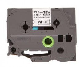 Brother HSE251 Black on White Heat Shrink Tube Label, 0.93&amp;quot; x 4.9'-