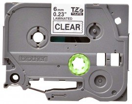 Brother TZE111G Black on Clear Tape for the P-Touch, 0.23&amp;quot; x 26.25&#039;-