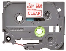 Brother TZE132 Red on Clear Tape for the P-Touch, 0.47&amp;quot; x 26.25&#039;-
