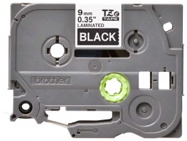 Brother TZE325G White on Black Tape for the P-Touch, 0.35&amp;quot; x 26.25&#039;-