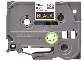 Brother TZE344G Gold on Black Tape for the P-Touch, 0.7&amp;quot; x 26.25'-