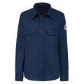 Bulwark SLU3 Women&#039;s Midweight FR Dress Uniform Shirt, navy, small-