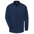 Bulwark SLW2 Men&#039;s Midweight Excel FR Comfortouch Work Shirt, navy, 6xl-