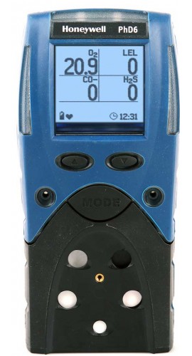 BW 54-53-A03192180NW PhD6 O2/SO2/CO-H/NH3/LEL Multi-Gas Detector, Rechargeable Batteries, Datalogging-