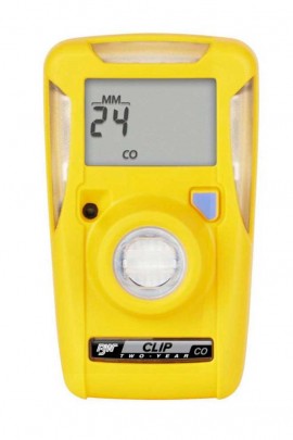 Honeywell BW Clip Series Single-Gas Detector, H&lt;sub&gt;2&lt;/sub&gt;S, 0 to 100 ppm, two-year-