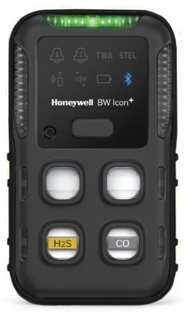Honeywell BW Icon+ Series Multi-Gas Detector, H<sub>2</sub>S/CO, black-