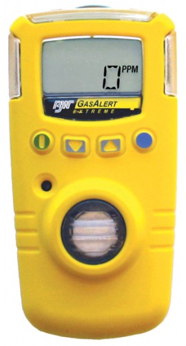 BW GAXT-D-DL GasAlert Extreme Single Gas Detector, Nitrogen Dioxide (NO<sub>2</sub>), 0 to 100ppm-