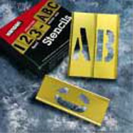 C. H. Hanson 10011 Number Stamping Set, 2" brass, 15-piece-