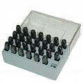 C. H. Hanson 21201 Letter Stamp Set, 1/2", steel-