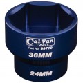 Cal-Van 99710 Oil Filter Wrench Socket, 2-way hex-