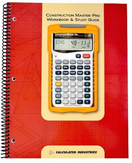 Calculated Industries 2140 Construction Master Pro Workbook and Study Guide-