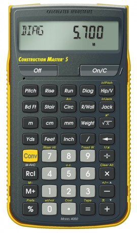 Calculated Industries 4056 Construction Master 5 Math Calculator-