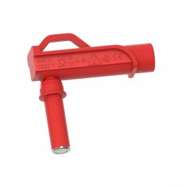 Cal Test Electronics CT3882-2 Magnetic Connector with 0.2&amp;quot; right-angle sheathed banana jack, 0.31&amp;quot;, red-