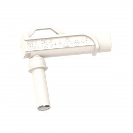 Cal Test Electronics CT3882-9 Magnetic Connector with 0.2&amp;quot; right-angle sheathed banana jack, 0.31&amp;quot;, white-