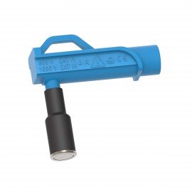 Cal Test Electronics CT3885-6 Magnetic Connector with 0.2&amp;quot; right-angle sheathed banana jack, 0.43&amp;quot;, blue-