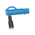 Cal Test Electronics CT3885-6 Magnetic Connector with 0.2&amp;quot; right-angle sheathed banana jack, 0.43&amp;quot;, blue-