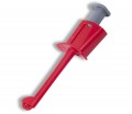 Cal Test CT4378-2 CAT IV Safety Hook Clip with 4 mm banana jack, red-