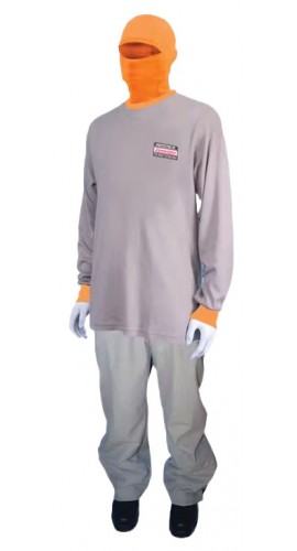 Cementex UltraLite Series Shirt and Pant Storage Canister Kit with class-00 insulating rubber glove kit, L, 11 cal/cm<sup>2</sup>-
