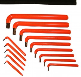 Cementex HWS-14L 14-Piece Insulated Long Arm SAE Hex Wrench Set-