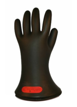 Cementex IG00-11-9R Rubber Insulating Glove, Class 00, 11&amp;quot;, Size 9, Red-