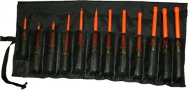 Cementex TR-12NDXL/SD Combination Screwdriver-Nut Driver Rolls, 12 Piece Set, XL-