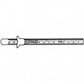 Central Tools 6515 Flexible Pocket Rule, 6", stainless-