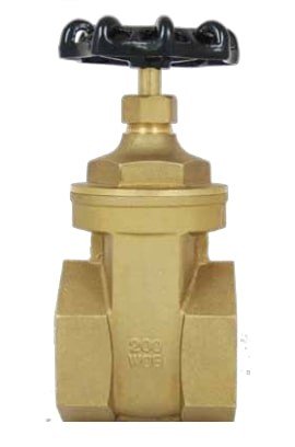 Chem Oil 4000G07 Gate Valve, brass, 1¼"-