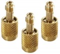 CPS AB3 MICRO-SEAL Quick Couplers, 1/4in SAE Female x 1/4in SAE Male, 3-Pack-