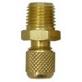 CPS AD24 Adapter with Cap and Core, 1/4in SAE Male x 1/8in MNPT-